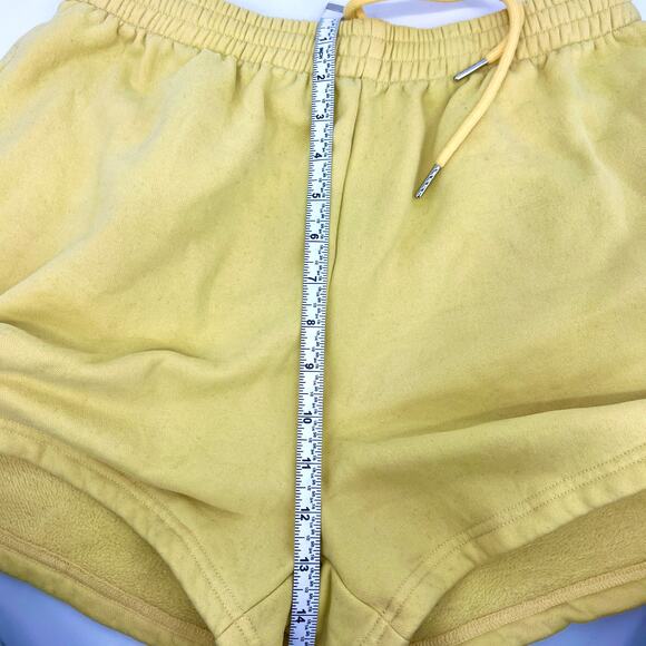 Kittenish by Jessie James Decker Yellow Sweatshorts Drawstring Waist Shorts M - Picture 6 of 11